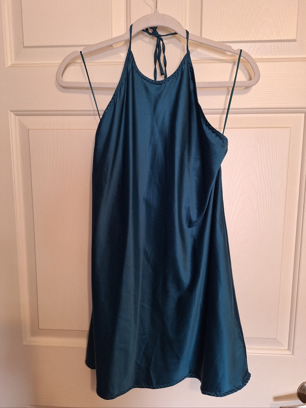 FREE PEOPLE Intimately Teal Halter Dress Size M